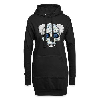 Großvater Abuelo Großelterntag Día de los Muertos - Hoodie-Kleid - Schwarz - Vorne