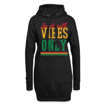 1865 Feiern Sie Juneteenth Vibes Schwarze Geschichte - Hoodie-Kleid - Schwarz - Vorne