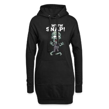 Ein Bein Witz Humor Geschenk - Hoodie-Kleid - Schwarz - Vorne
