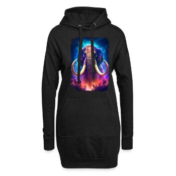 Mammouth - Sweat-shirt à capuche long Femme - noir - Devant