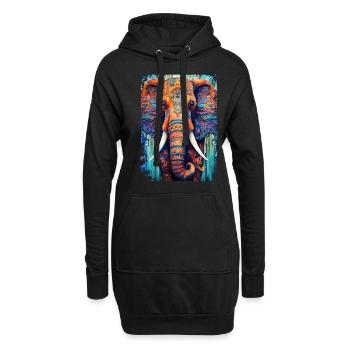 Mammouth - Sweat-shirt à capuche long Femme - noir - Devant
