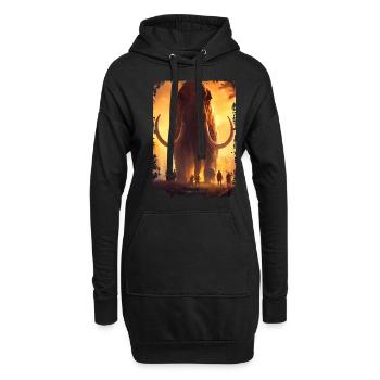 Mammouth - Sweat-shirt à capuche long Femme - noir - Devant