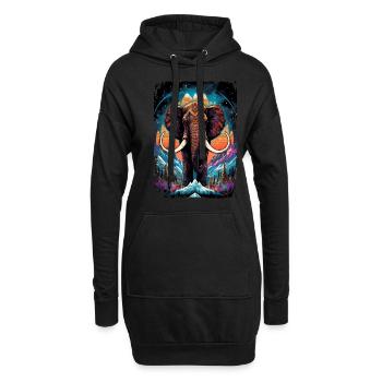 Mammouth - Sweat-shirt à capuche long Femme - noir - Devant