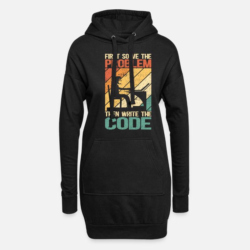 Software-Entwickler Programmierer programmieren - Hoodie-Kleid - Schwarz