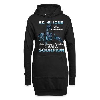 Scorpion - Hoodie-Kleid - Schwarz - Vorne