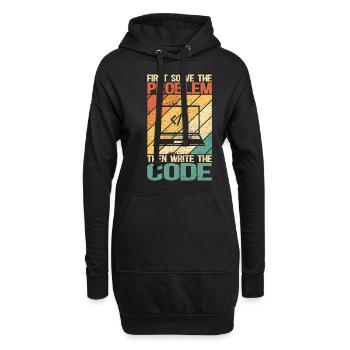 Programmierer Software-Entwickler | programmieren - Hoodie-Kleid - Schwarz - Vorne