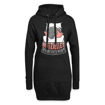 Mein Offizielles Schlafshirt Faulenzer - Hoodie-Kleid - Schwarz - Vorne
