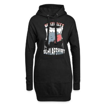 Mein Offizielles Schlafshirt Faulenzer - Hoodie-Kleid - Schwarz - Vorne