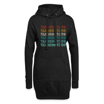 Retro Talk Birdie To Me - Golf Golfer Golfen - Sweat-shirt à capuche long Femme - noir - Devant