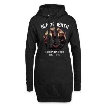 Black Death European Tour Plague Doctor - Hoodie-Kleid - Schwarz - Vorne