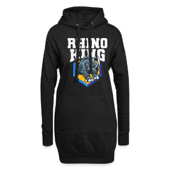 Nashorn - Hoodie-Kleid - Schwarz - Vorne