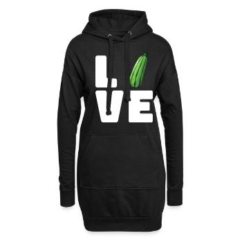 Zucchini - Hoodie-Kleid - Schwarz - Vorne
