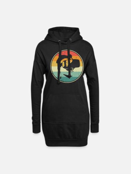 Virtual Reality VR Geschenk - Hoodie-Kleid - Schwarz