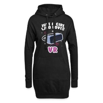 Virtual Reality VR Geschenk - Hoodie-Kleid - Schwarz - Vorne