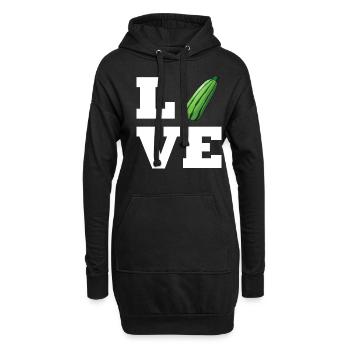 Cadeau VR de réalité virtuelle - Sweat-shirt à capuche long Femme - noir - Devant