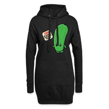 Zucchini - Hoodie-Kleid - Schwarz - Vorne