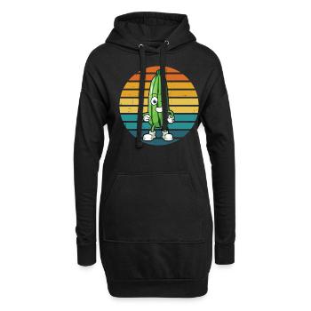 Zucchini - Hoodie-Kleid - Schwarz - Vorne