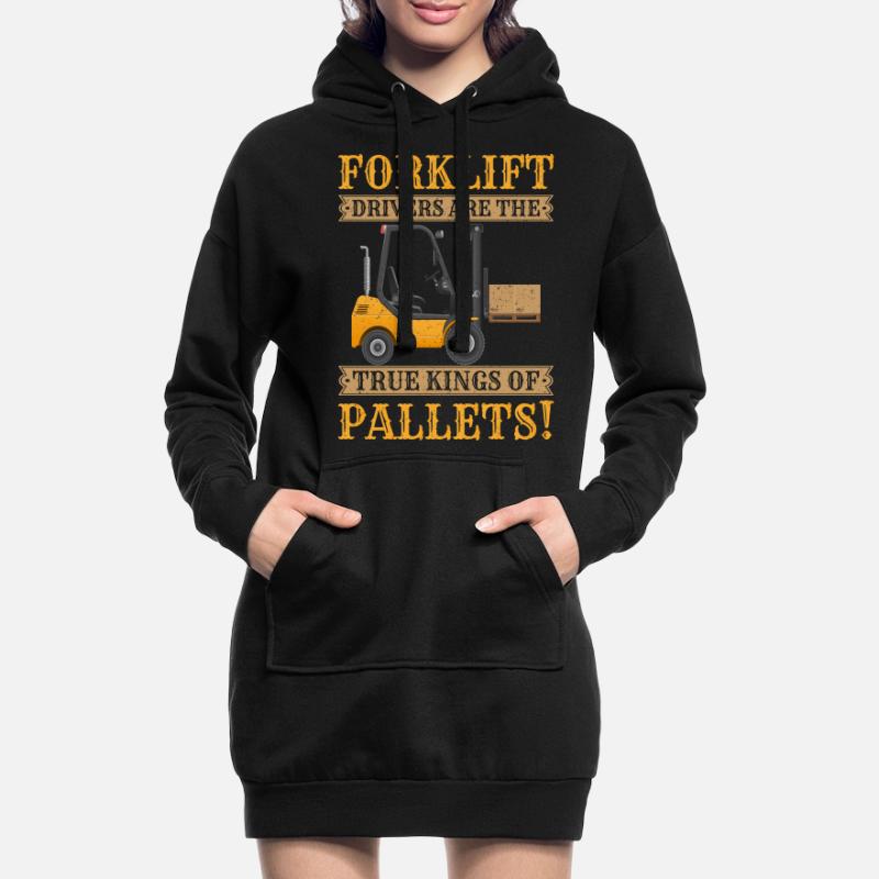 Gabelstaplerfahrer Gabelstapler Staplerfahrer Hoodie-Kleid