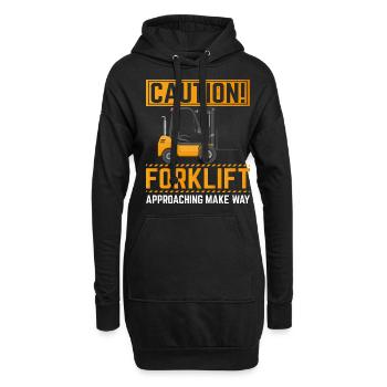 Conducteur de chariot élévateur de fourche Conducteur de chariot élévateur - Sweat-shirt à capuche long Femme - noir - Devant
