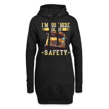 Schulbuswärter - Schulbusfahrer - Hoodie-Kleid - Schwarz - Vorne