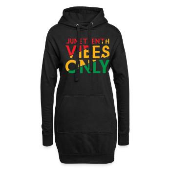 Celebrate Juneteenth Vibes Black History - Hoodie-Kleid - Schwarz - Vorne