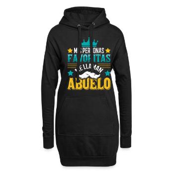 Father's Day Retired Granddad Call Me Grandpa - Hoodie-Kleid - Schwarz - Vorne