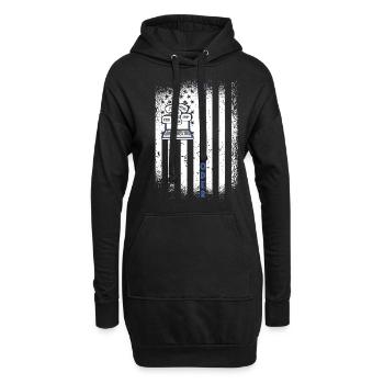 Assistant médical - Codeur médical - Sweat-shirt à capuche long Femme - noir - Devant