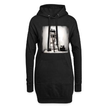 Painter's Passion - Kunst- Und - Hoodie-Kleid - Schwarz - Vorne