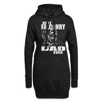 Falkner Wanderfalke Vintage Falknerei - Hoodie-Kleid - Schwarz - Vorne