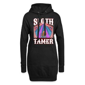 Sloth Tamer - Hoodie-Kleid - Schwarz - Vorne
