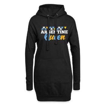 Argentinien - Hoodie-Kleid - Schwarz - Vorne
