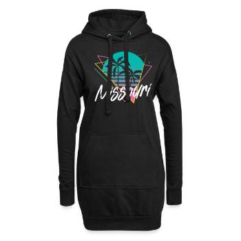 Missouri - Hoodie-Kleid - Schwarz - Vorne