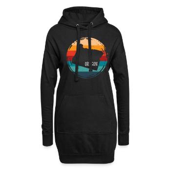 Oregon - Hoodie-Kleid - Schwarz - Vorne