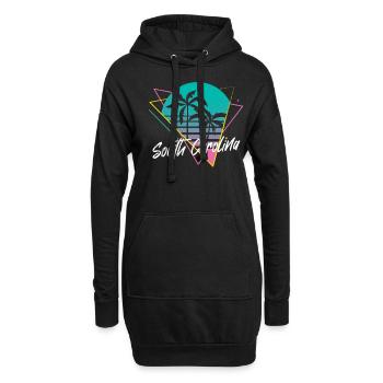 South Carolina - Hoodie-Kleid - Schwarz - Vorne