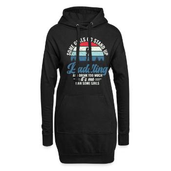 Stand Up Paddling & Alkohol - SUP Stehpaddel - Hoodie-Kleid - Schwarz - Vorne