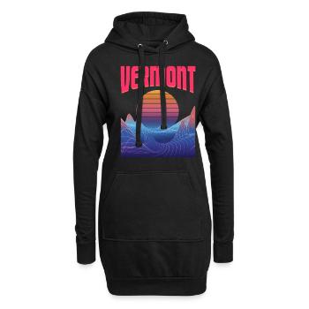 Vermont - Sweat-shirt à capuche long Femme - noir - Devant