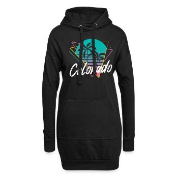 colorado - Hoodie-Kleid - Schwarz - Vorne