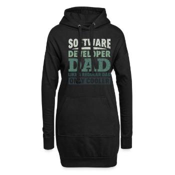 Software Developer Dad - Software Programmer - Hoodie Dress - black - Front