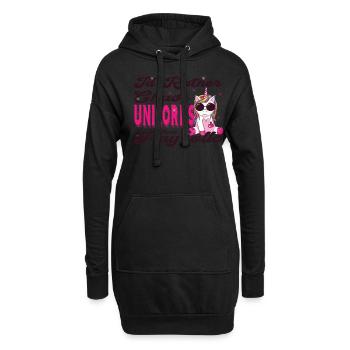 Je préfère chasser les licornes que - Sweat-shirt à capuche long Femme - noir - Devant