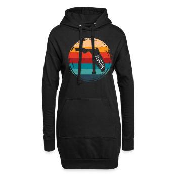 florida - Hoodie-Kleid - Schwarz - Vorne