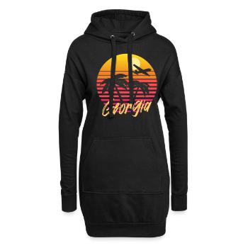 georgia - Hoodie-Kleid - Schwarz - Vorne