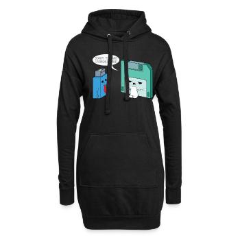 Nous sommes désolés que vous soyez surqualifié - Sweat-shirt à capuche long Femme - noir - Devant