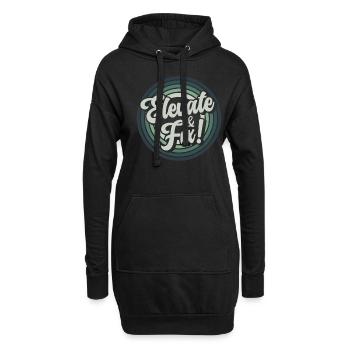 Elevator Mechanic - Aufzug Fahrstuhl Aufzugmonteur - Hoodie-Kleid - Schwarz - Vorne