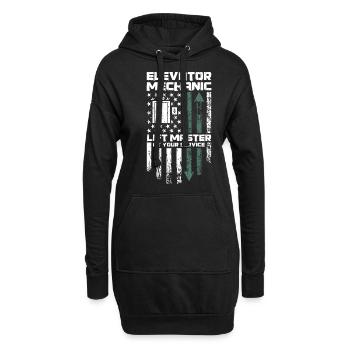 Elevator Mechanic - Aufzug Fahrstuhl Aufzugmonteur - Hoodie Dress - black - Front