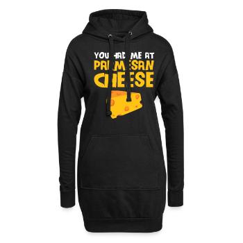 Parmesan - Hoodie-Kleid - Schwarz - Vorne