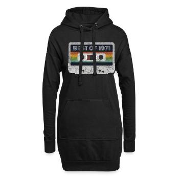 1971 Jahrgang | Best of 1971 | 1971 Retro Musik - Hoodie-Kleid - Schwarz - Vorne