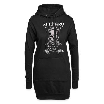 Cool Bogenschießen Bogenschütze Outdoor Jagd Bogenpfeil - Hoodie-Kleid - Schwarz - Vorne