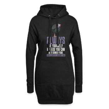 Perlhühner Perlhuhn Guinea Fowl - Hoodie-Kleid - Schwarz - Vorne