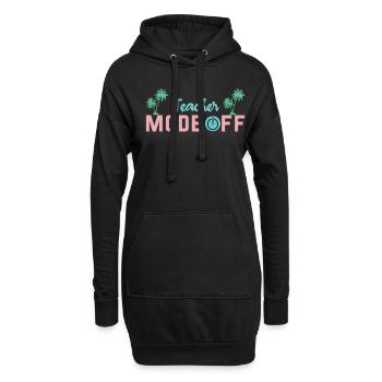 Bye School Out Happy Last Class Teacher Mode Off - Sweat-shirt à capuche long Femme - noir - Devant