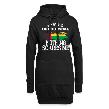 Guinea Bissau Ehefrau - Hoodie-Kleid - Schwarz - Vorne